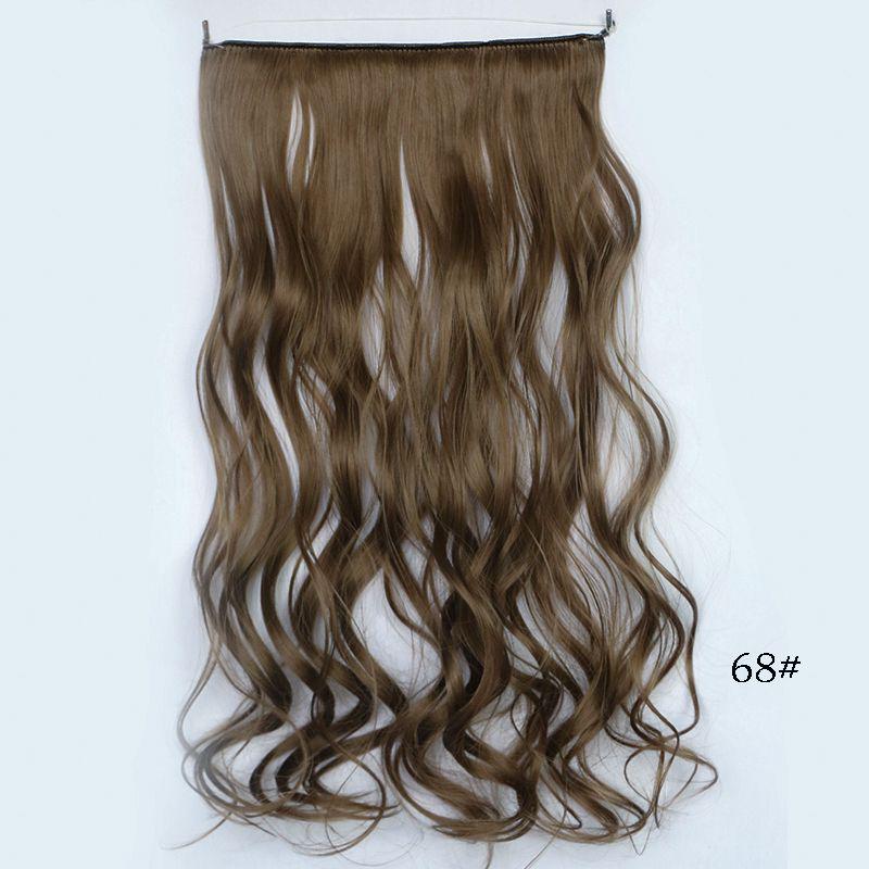 Luxurious Women Hair Extensions Long Wavy Synthetic Hairpiece 45cm For Effortless Elegance