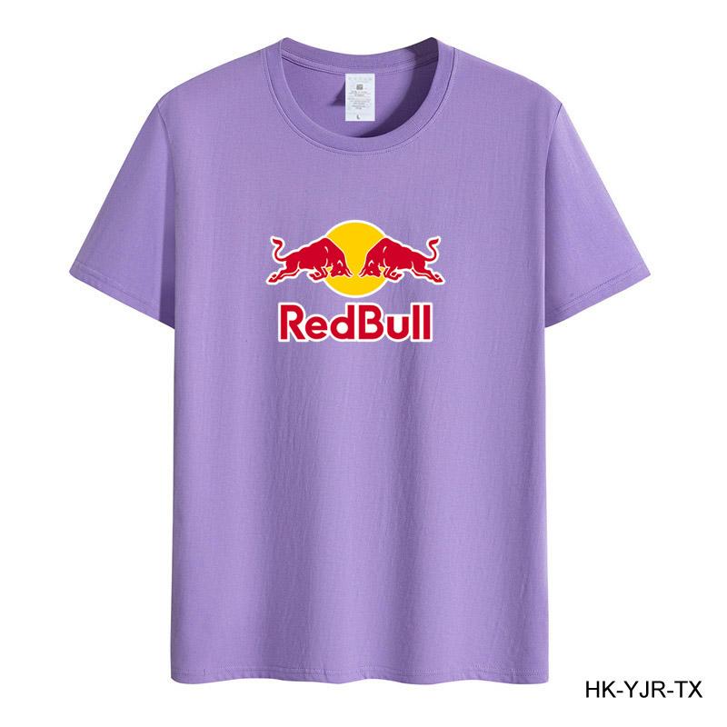 Red Bull Summer Men's T-shirt High Quality Cotton Short-sleeved Print T-shirt Women's T-shirt Fashion Sports Shirt Casual Jogging Top