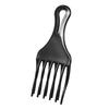 1Pc Hair Comb Insert Afro Hair Pick Comb Hair Fork Comb Plastic High & Low Gear Comb Hairdressing Styling Tool Black
