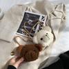 Bags Cartoons Animals Handbag Earphone Organizer Diagonal Women Bag  Purses Smile Bear  Bag  Bear Shoulder Bag