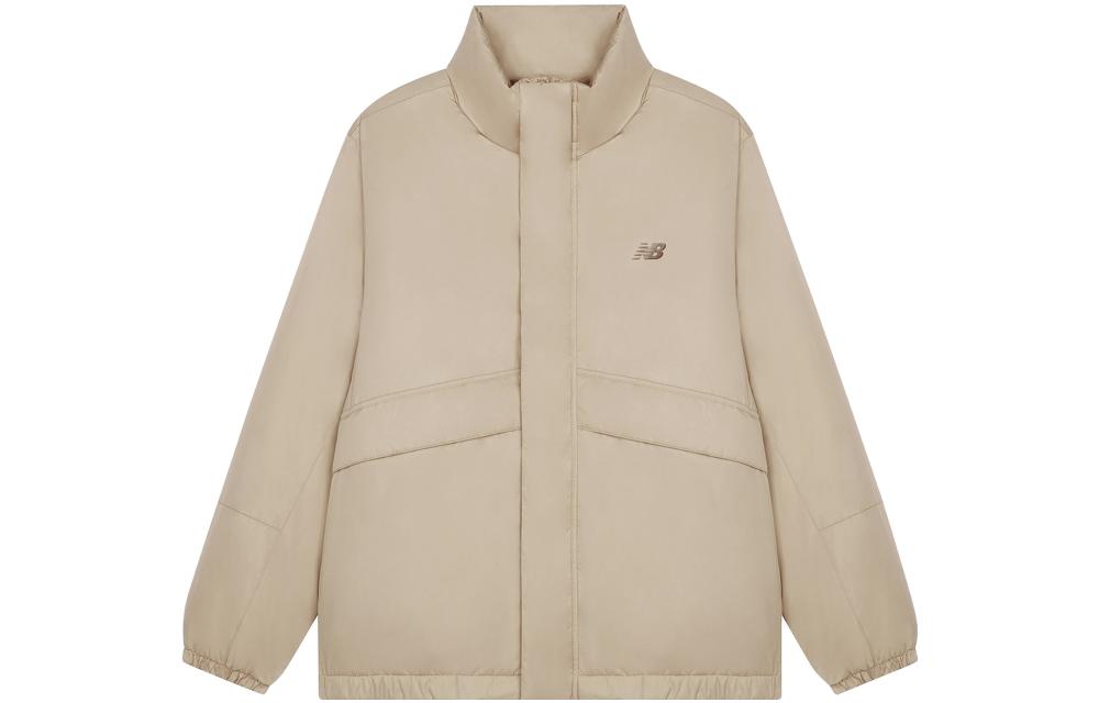 New Balance Down Jackets Men s Khaki Stand Collar Moderate Other AMJ33329-INC L