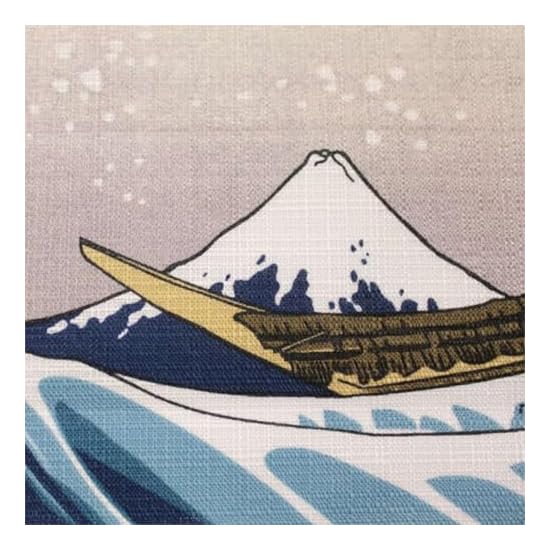 Furoshiki 70cm (Size 2), Bento Lunch Cloth, Ukiyo-e The Great Wave off Kanagawa, Stylish Japanese Pa