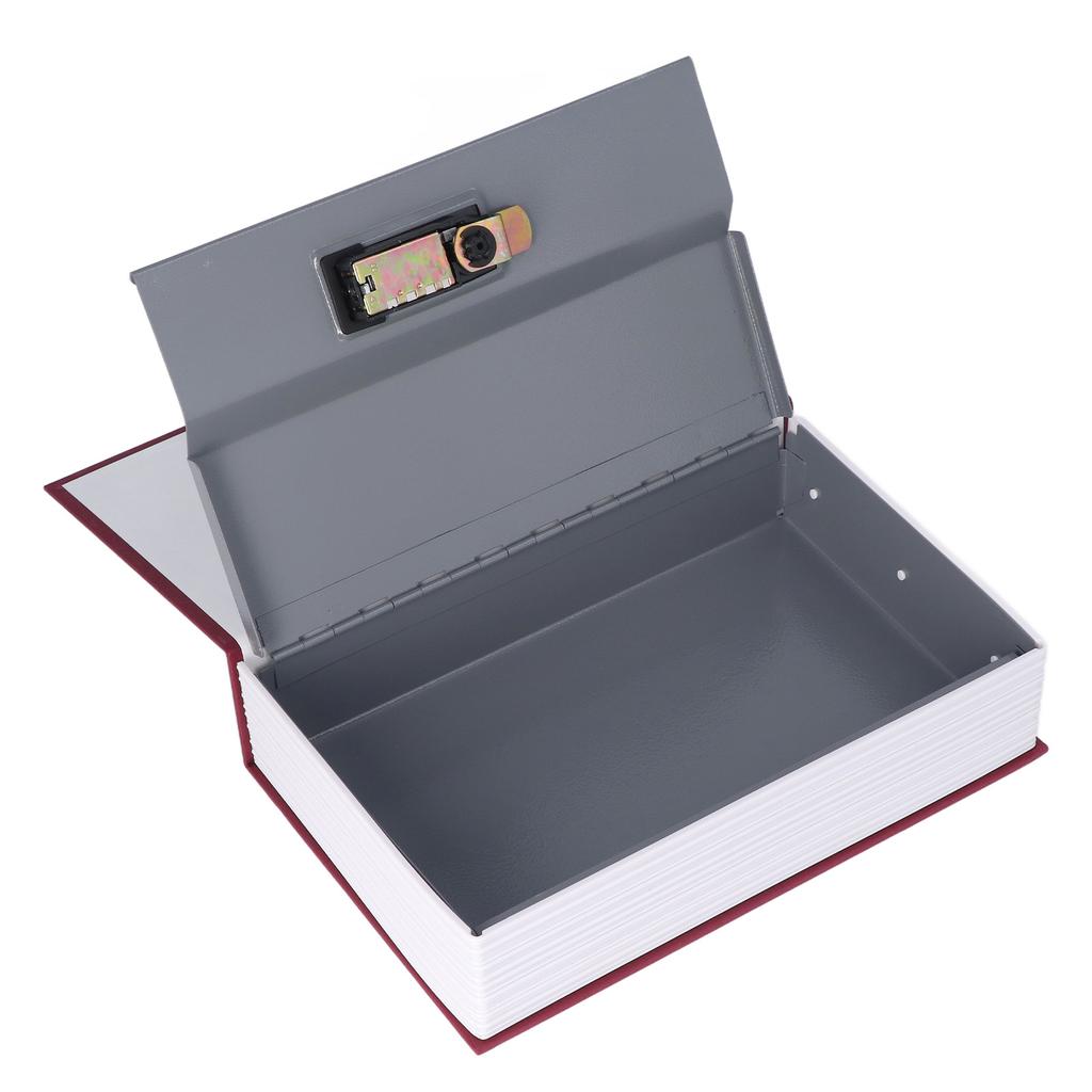 Book Safe Case Simulation Portable Safe Storage Box with Combination Lock for Bank Cards Jewelry