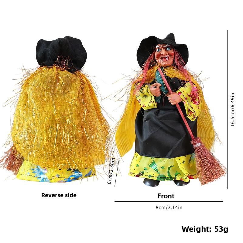 Halloween Witch Pendant for Haunted House Ceiling Halloween Decoration Scene Arrangement Hanging Witch