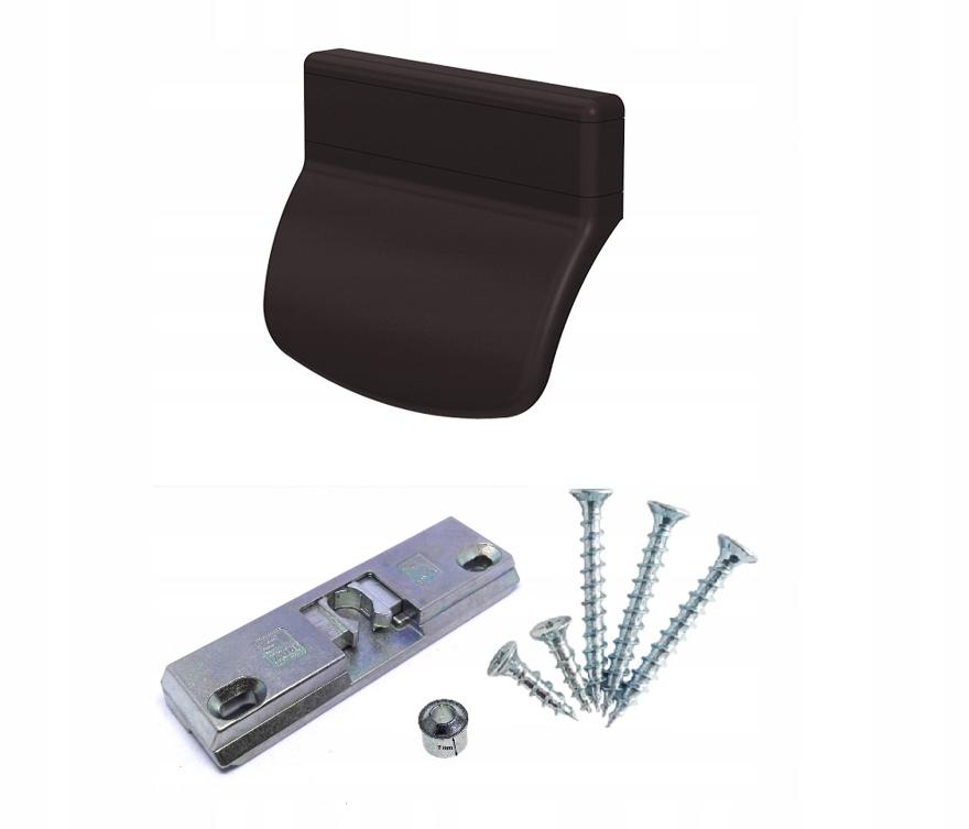 Balcony Latch with Window Door Handle Dark Brown