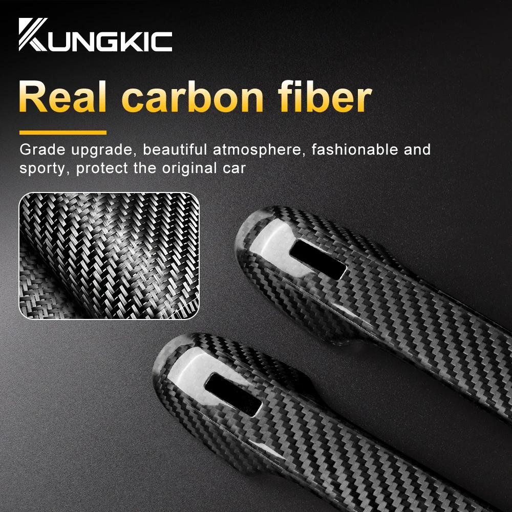 For Subaru BRZ Toyota GR86 2025 2025 2025 2025 Real Hard Carbon Fiber Accessories Car Door Handle Sticker Handle Trim Cover