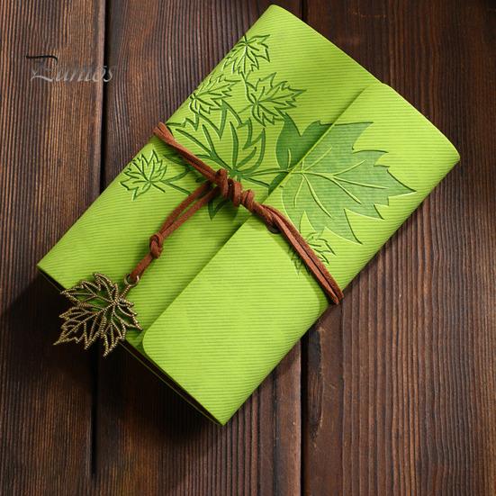 Gravur Kunstleder Rezeptbuch Handgemachtes Tagebuch Notizbuch Wasserfest Ahornblatt Druck Tagebuch Familienkochbücher Jubiläumsgeschenk