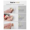 2025+ 80 Pcs Picture Hanging Kit, Assorted Sizes, Gold Hooks for Wall Art and Mirrors