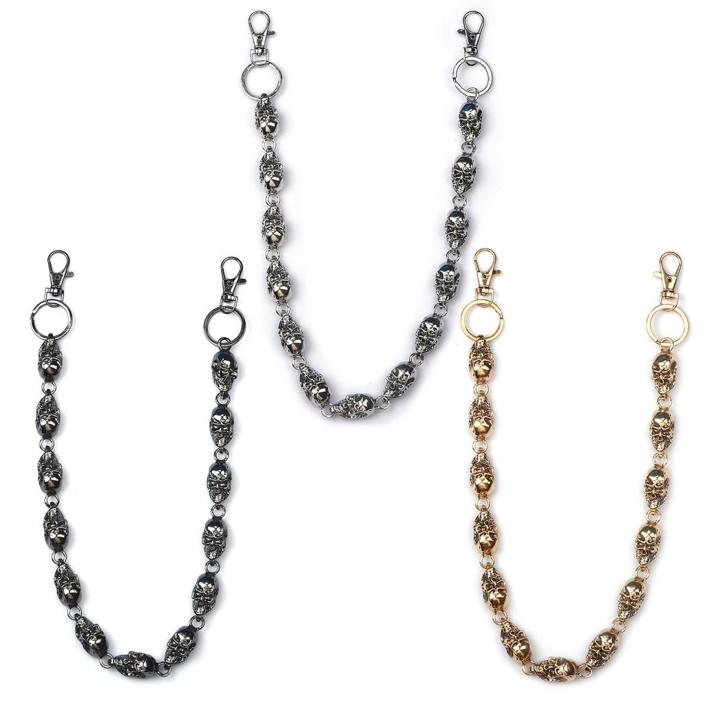 Metal Skull Hip Hop Chain With Punk Style For Men And Women Accessories