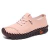 Fashion Handmade Leather Casual Shoes Women's Sneakers Soft Sole Oxford Shoes Outdoor Comfortable Casual Shoes for Women Loafers