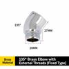 G1/2 Connection Shower Head Elbow Adapter 90° 135° Angle Angle Elbow Adapter  Bathroom Use