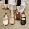 Mary Jane Shoes Women's Spring 2026 New Shallow Soft Sole Vintage Casual Shoes Comfortable Lightweight Women's Ballet Flats