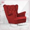 Carol Rocking Chair, Scandinavian, Family Meble, Red, Red