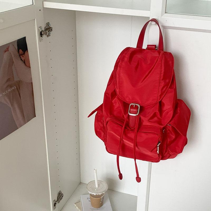 New casual simple wind large capacity backpack women travel light travel nylon student bag