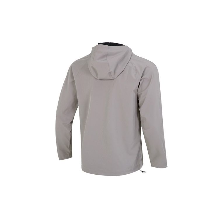 Under Armour Unstoppable Sun Protection Series Zip-Up Drawstring Hooded Sports Woven Breathable Training Jacket Men Jackets Grey 1370494-294