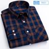 New Plaid Long Sleeve Dress Shirts For Man Cotton Classic Checked England Style Turn Down Collar M-8XL Men's Clothes Shirt Soft