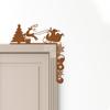 Metal Sleigh Decorative Wall Stickers - Transform your Christmas with these stickers. Ideal for festive decor and metal wall art