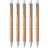 Flair Woody Cliq 0.7mm Retractable Ball Pen | Elegant Pockatable Clip with Attractive Wooden Texture Body | Lightweight