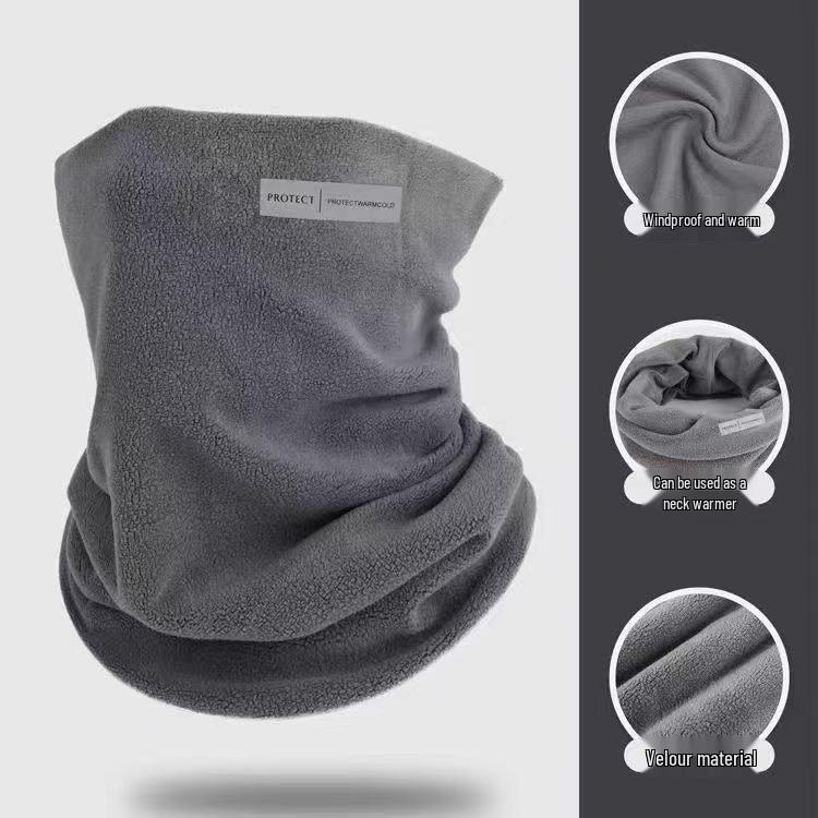 Winter Warm Fleece Neck Gaiter & Windproof Hat for Outdoor Cycling & Skiing