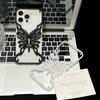 3D Butterfly Hollow Dissipate Heat Phone Case For iPhone 17 Air 16 15 14 13 12 11 Pro Max Plus Electroplated Hard Back Cover