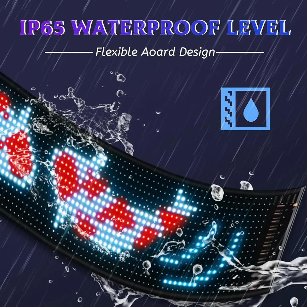 APP Control LED Display Screen Bluetooth-Compatible Flexible LED Matrix Panel Scrolling Advertising LED Sign for Store Hotel Bar