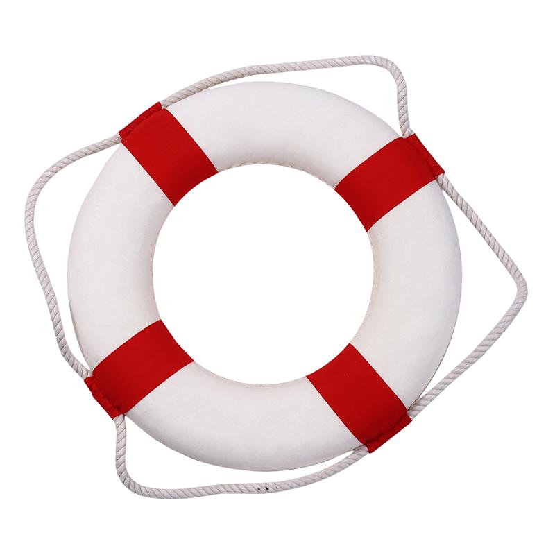

Creative Red Blue Two Colors Mediterranean Style Optional Craft Lifebuoy Hanging Lifebuoy Home Living Room Decoration Ornaments