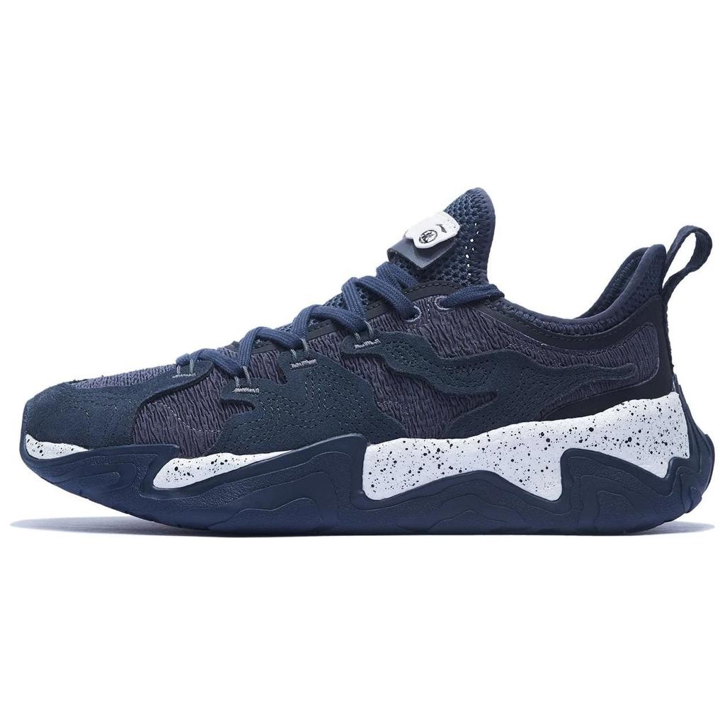 Li Ning Jackie Chan X  Kung Fu Series Comfortable Daily Wear Durable Breathable Low-Top Casual Shoes Men Casual Shoes Cold-Sand-Black AZGT063-1