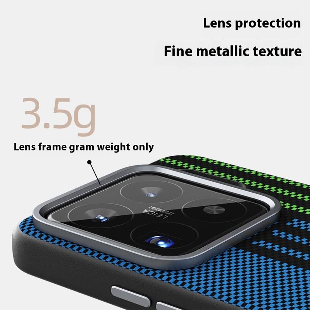 ABEEL For Xiaomi 15S Pro Case Compatible with MagSafe Printed PC TPU Aluminum Alloy Leather Phone Cover