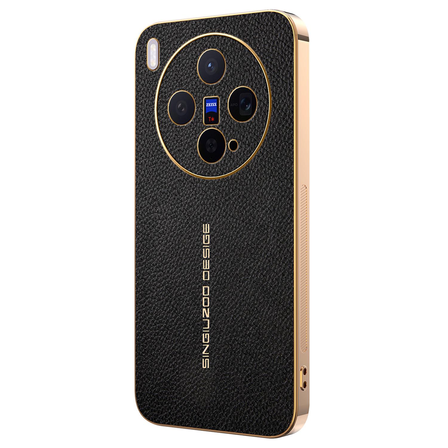 For vivo X300 5G Case Anti Scratch Litchi Texture TPU Leather PU Phone Back Cover