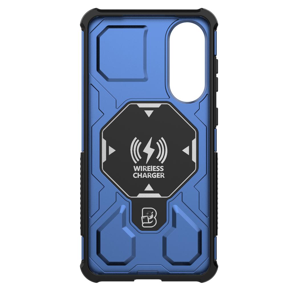 For Samsung Galaxy S25 Edge Magnetic Case Rotating Metal Kickstand PC + TPU Phone Back Cover