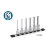 TONE Long Hexagon Socket Set 6 (with holder) HH406L, 12.7mm (1/2") drive, pieces.