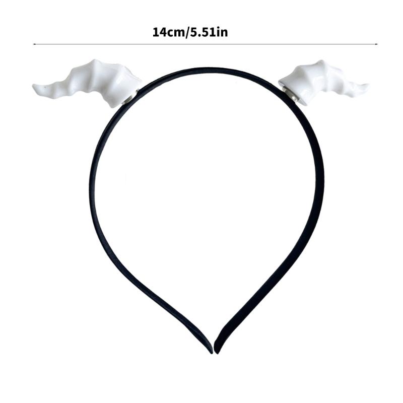 Devil Horn Hairband For Halloween Costume Parties Detachable Horn Hairband Hair Styling Accessory For Adult Kids Party