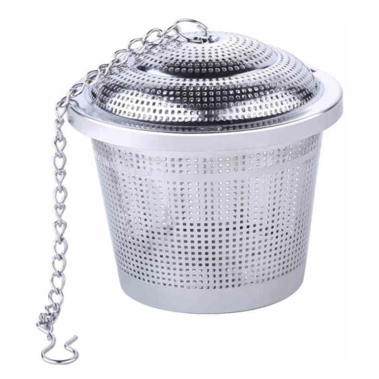 Stainless Steel Tea Medicinal Herbs Hot Pot Seasoning Infuser Strainer Steeper