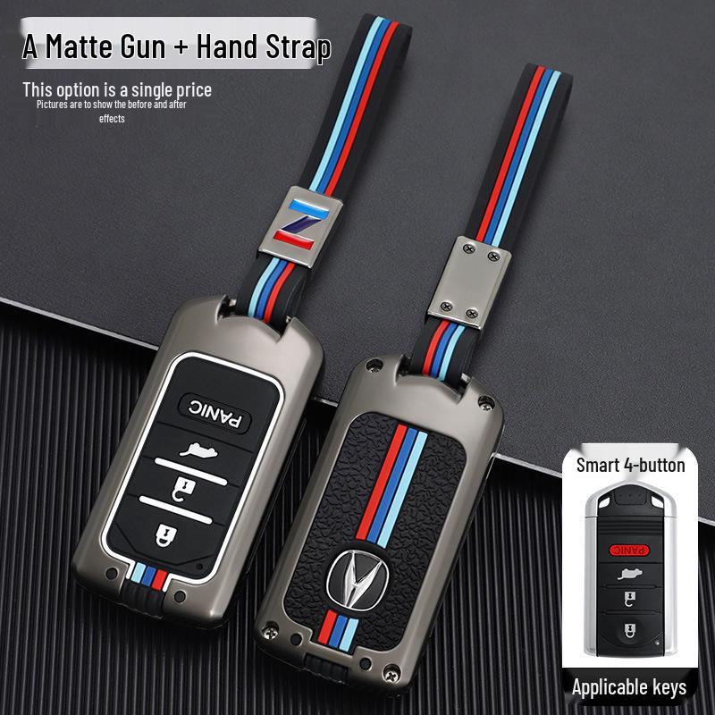 Acura CDX MDX RDX ZDX ILX RLX Key Fob Metal Case with Buckle