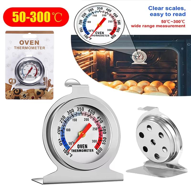 Stainless Steel Oven Thermometer Large Dial Baking Bbq Cooking Meat Food Temperature Measurement Hang Stand Kitchen Supplies