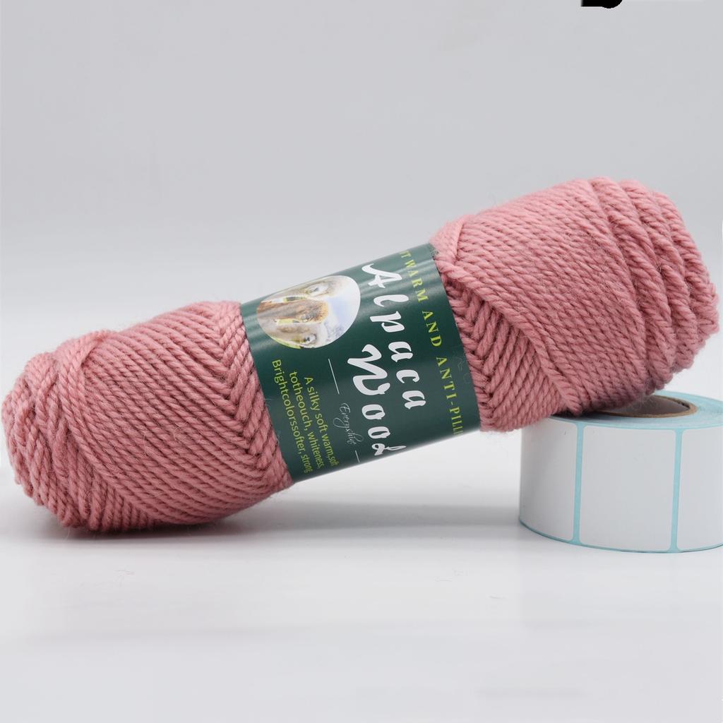 3 Knäuel Alpakawolle Garn 100g/Knäuel, 110m/Knäuel Mehrfarbig Weich & Warm Strick- Häkelgarn für Pullover, Schals, Mützen – 3,5-4,5mm Nadeln/Häkelnadeln