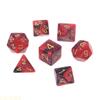 A1A2 49 Pcs Resin Assorted Polyhedral Dices with for DND RPG Game D4 D6 D8 D10 D% D12 D20