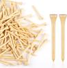 Guirnd 150PCS Professional Wooden Golf Tees 2 3/4 Inch Biodegradable Bamboo Golf Tees, Stable and Reliable, Available In Natural Color