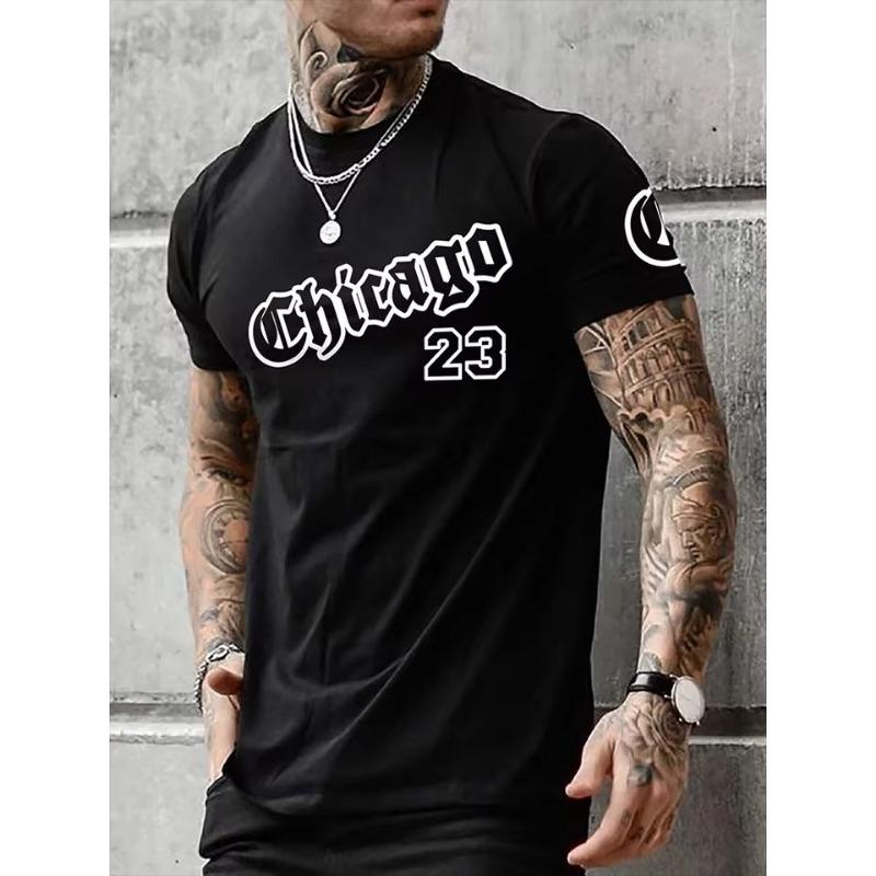 3D Print T ShirtColorful Graffiti Printed Men's Crewneck T-shirt Summer Daily Street Men's Casual T-shirt Outdoor Sports Men's Short-sleeved