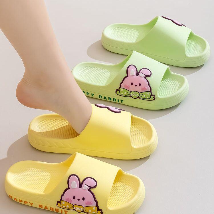New Summer 2025 Non-Slip Odor-Free Cartoon Soft Sole Comfortable Indoor Outdoor Women High Heels Slippers