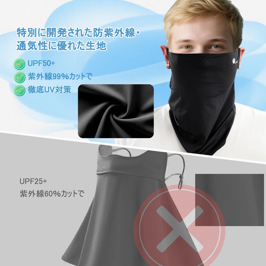 [§Aokawa] Face Cover, Designed for Bikes, Bicycle Dustproof, 99% UV