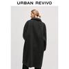 UR Women's Winter Elegant Wool Blend Oversized Long Coat