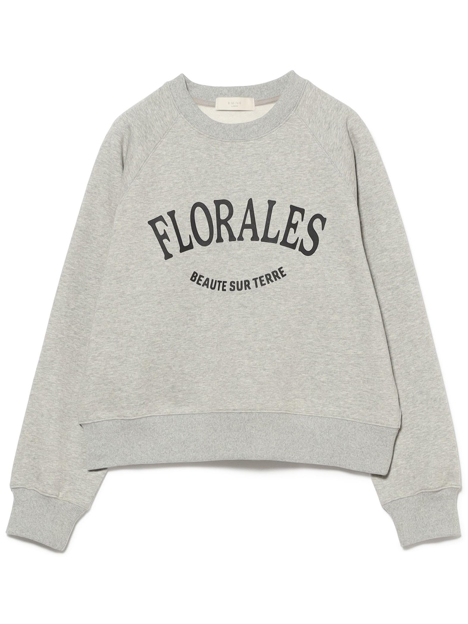 

B:MING LIFE STORE by BEAMS Women s Fleece-Lined Pullover Sweatshirt with Logo, TOP_GREY, One Size