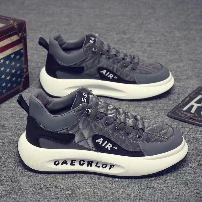 

Весенняя новая спортивная обувь. Мужская модная модная универсальная обувь Tide на толстой подошве. Повседневная обувь. Нескользящие износостойкие туфли для доски. Мужские модели. 44