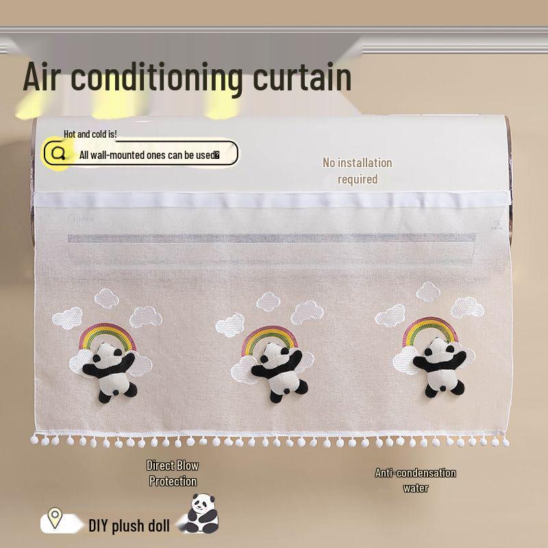 Duvara Monte Bebek Güvenli Klima Kalkanı: Tül Perde ile Doğrudan Darbeleri ve Tozu Önler