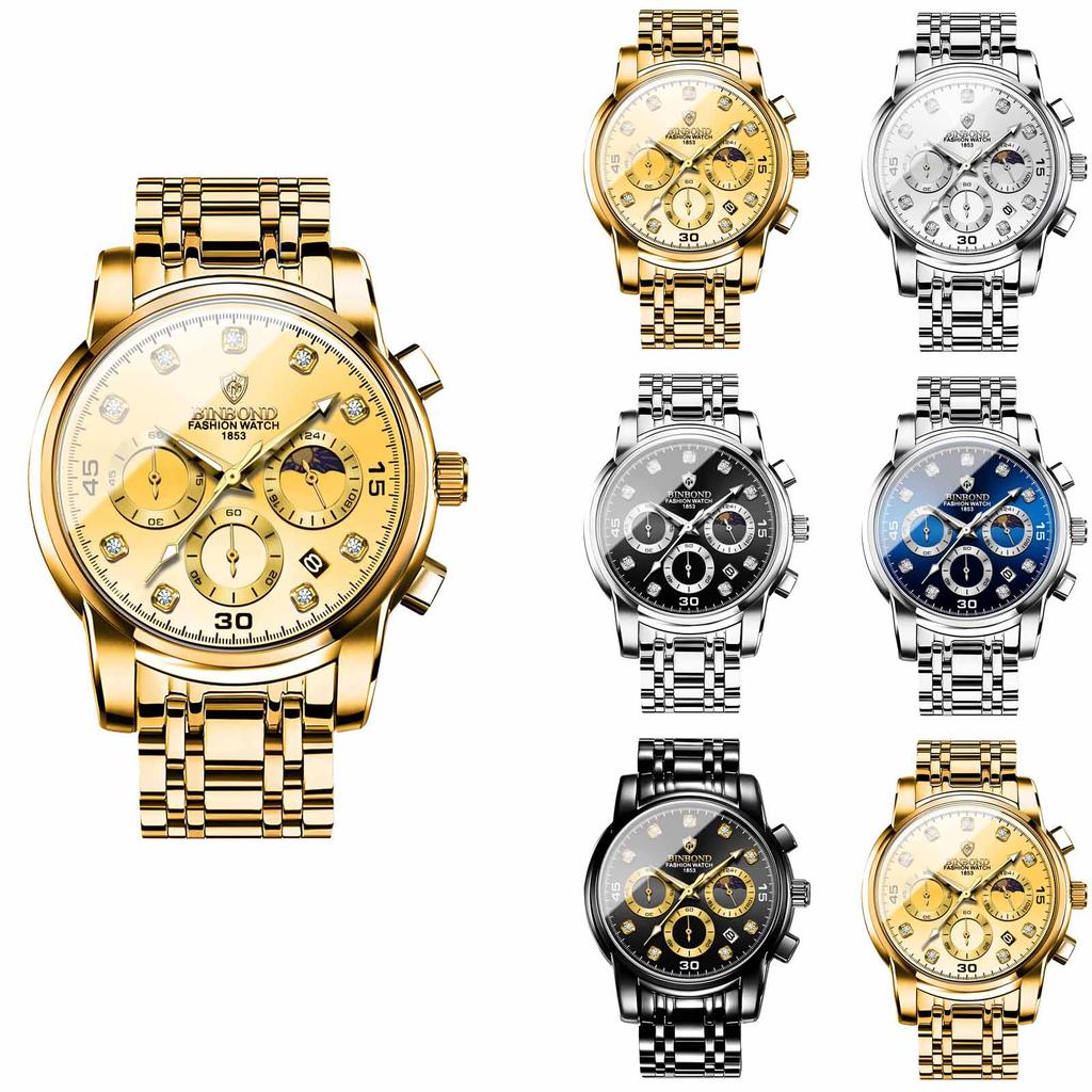 Men's Waterproof Luminous Running Alarm Clock Watch