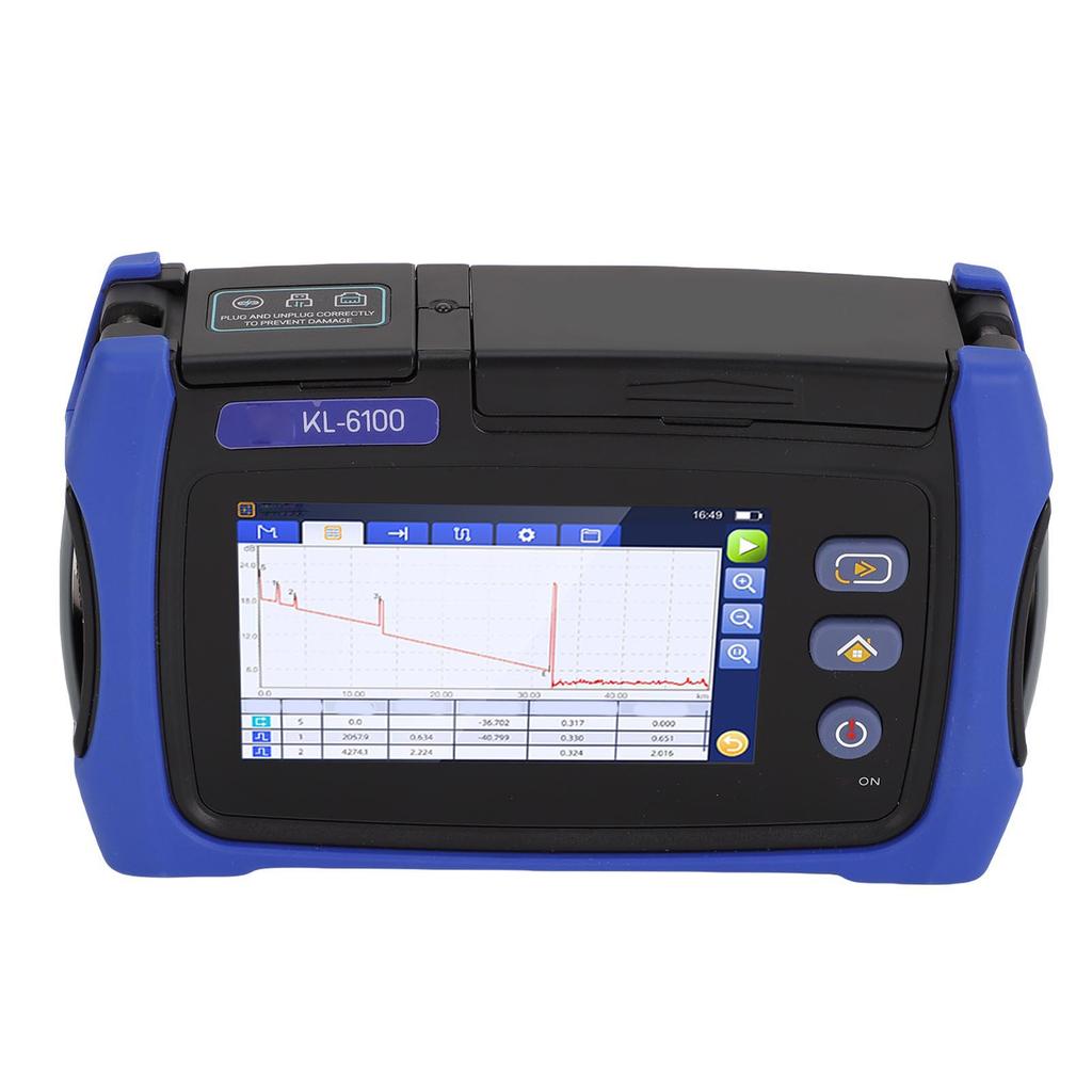 OTDR Optical Fiber Tester 4.3 Inch Color LCD Touch Screen 24dB Dynamic Range 1550nm Wavelength Support OPM SLS VFL RJ45