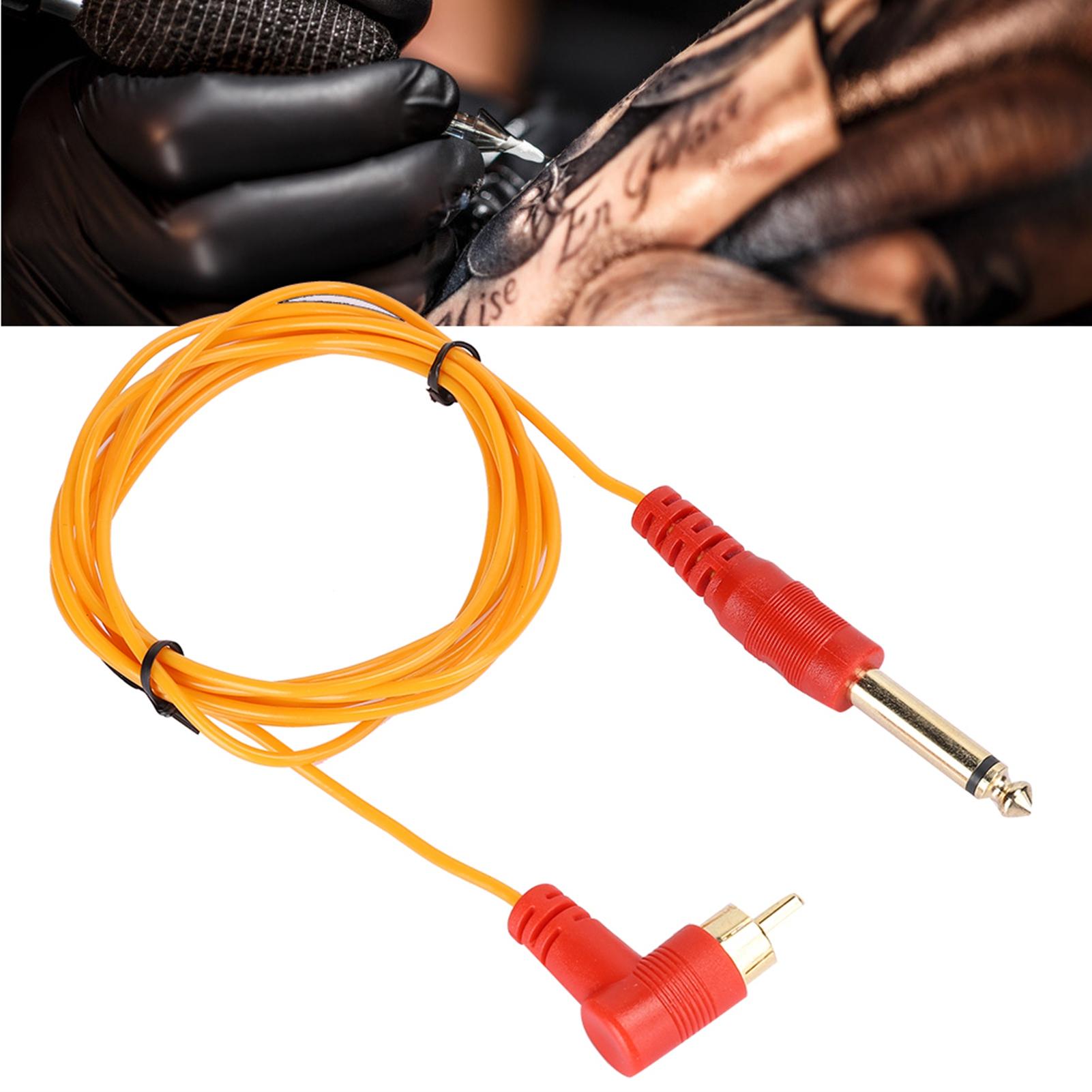 

Tattoo Clip Cord 6.35mm RCA Connector Tattoo Clip Cord for Tattoo Machine Device