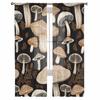 Abstract Retro Mushroom Flower Sheer Curtains For Living Room Kitchen Window Curtains Bedroom Tulle Voile Curtains