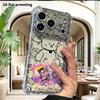 Phone case: 2D flat suitable for iPhone 18 17 16 15 14 13 Pro, transparent four corner protective case, beast ear boy, Christmas and Halloween gift